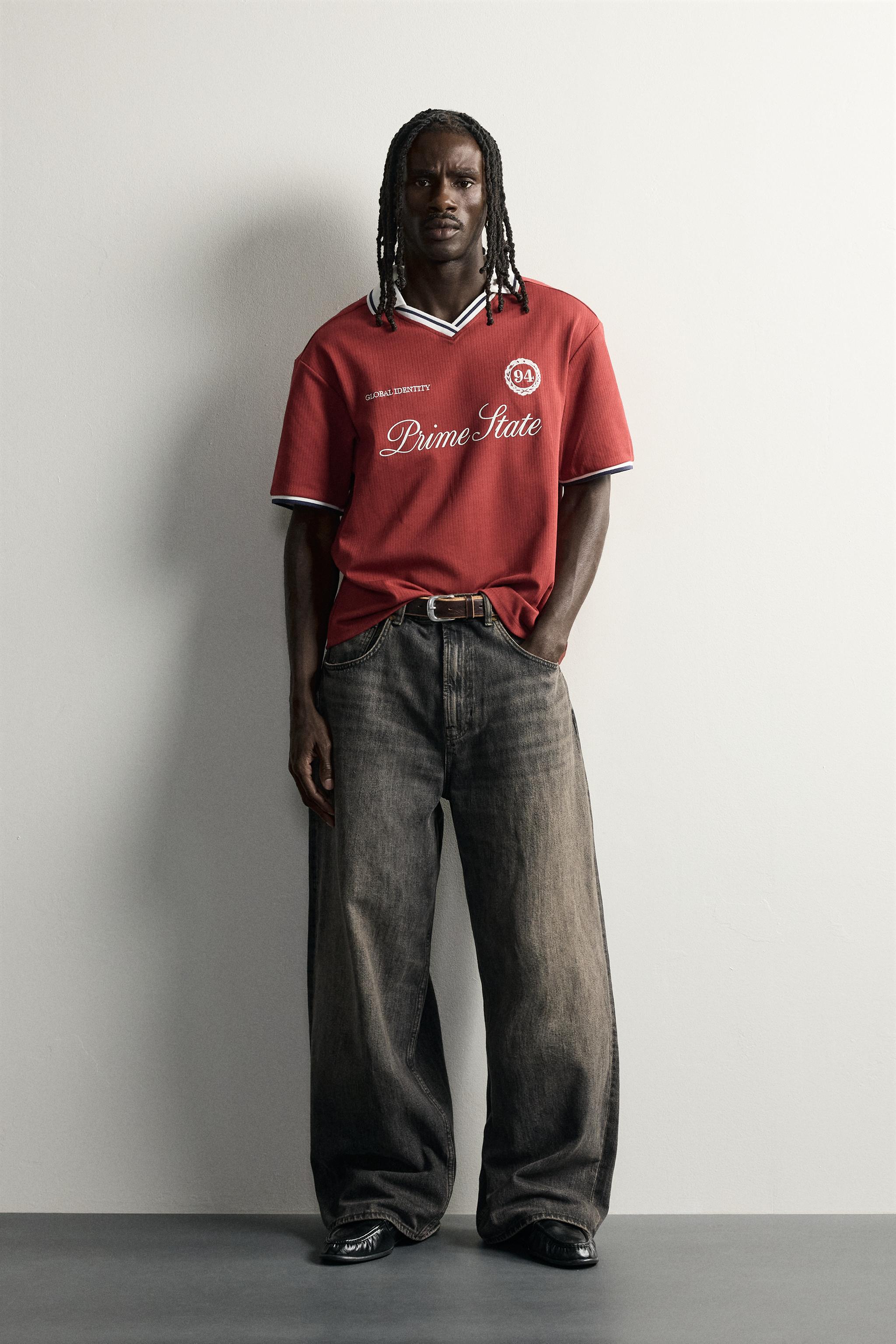 POLO COUPE RELAXED FOOTBALL RÉTRO